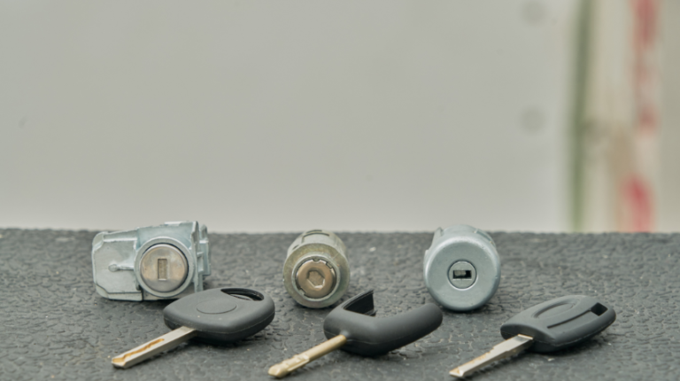 the pawls on the lock cylinders should straddle item 7